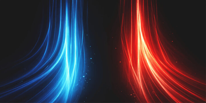 Abstract red background vector illustration featuring dynamic fire waves and fractal light patterns for a futuristic motion art wallpaper design
