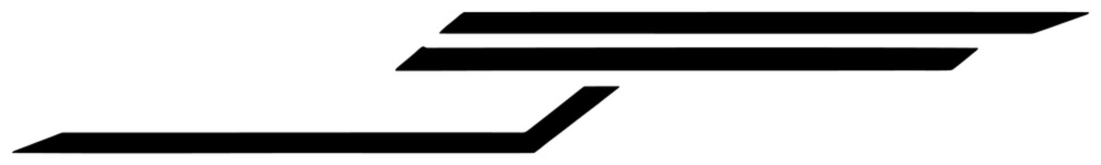 Obraz premium Dynamic racing body stripe PNG isolated on transparent background for automotive customization