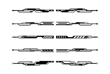 Futuristic digital control screen PNG isolated on transparent background