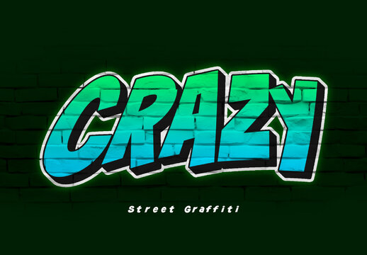 Wall Graffiti Text Effect
