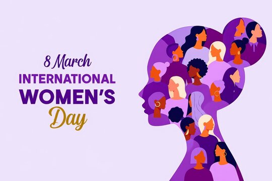 International Women's Day banner concept.