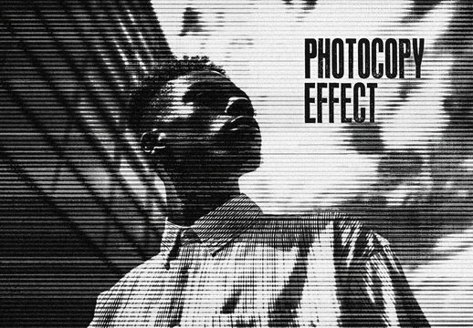 Photocopy Photo Effect