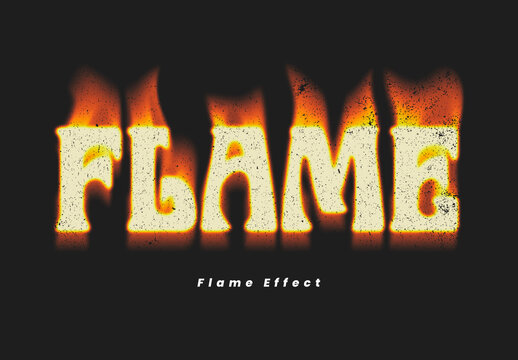 Burning Flame Text Effect