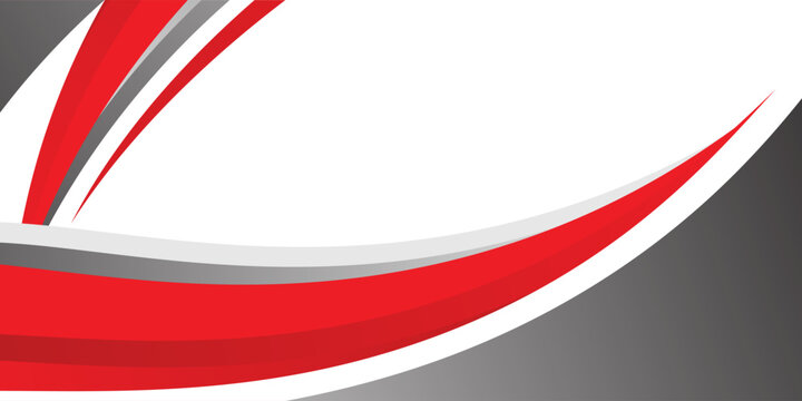 abstract red and blak business banner background with dynamic curves composition