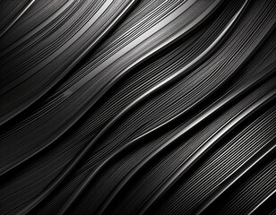 polished black metal background striped abstract texture