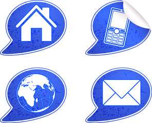 Collect Sticker with Internet Icon