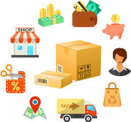 Internet Shopping Infographic