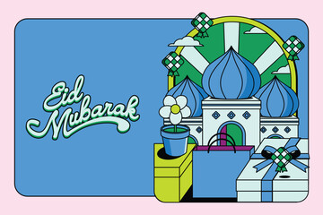 Eid Al Fitr Banner Poster social post and print