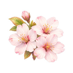 Fototapeta premium PNG Delicate cherry blossoms in bloom.