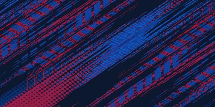 Exclusive red and black color combination sport racing car livery design, for universal medium eps10 vector ready to print.