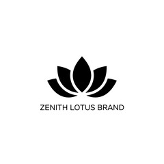 Obraz premium Zenith Lotus Brand Holistic Wellness Logo