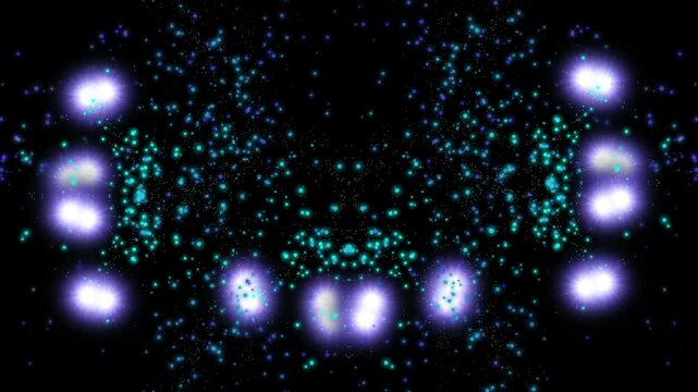 Dynamic Particle Motion Animation Loop