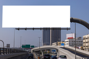 Large billboards for outdoor advertising and information boards along the roads and on the streets of the city. Background for design and advertising.