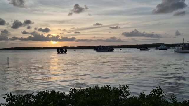 Sunset at Jacar&eacute; Beach, Joao Pessoa, Brazil
