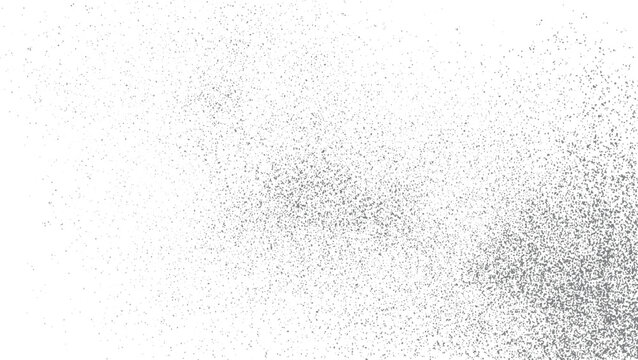 White background with scattered grey speckles and dots creating a textured gradient effect