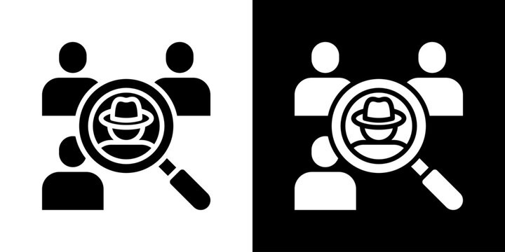 Insider Icon Set Vector Collection Isolated In Black And White