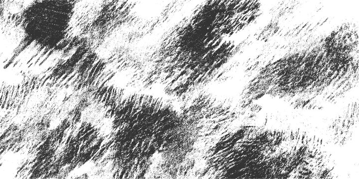 Abstract textured pattern of diagonal dark gray brush strokes on white background grunge