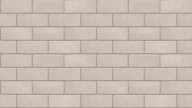 Concrete block wall seamless texture in frontal view with raw cement masonry surface. Industrial construction background with realistic material detail ideal for architecture and renovation projects
