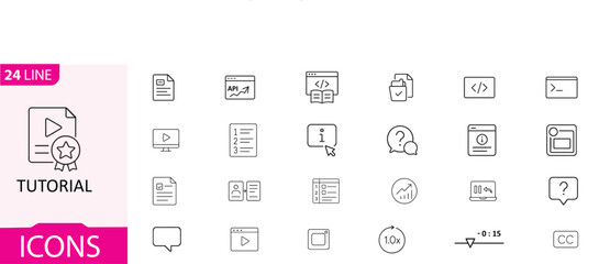 Collection of various mobile device and interface icons