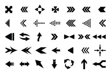 Fototapeta premium Arrow icons set. Arrow collection. Simple arrow big set. Vector illustration