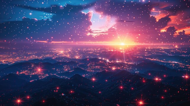 Celestial Connections: US Enveloped by an Interconnected Satellite