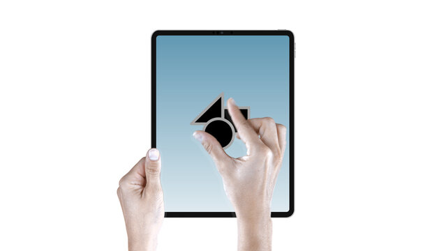 Tablet Vertical Zoom In &ndash; Modern Touchscreen Device Presentation, Animated Screen Showcase, Website and App UI UX Interface Display, Professional Digital Template