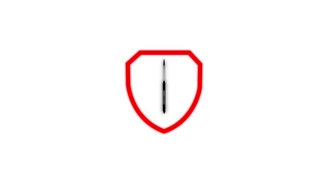 Lock icon Cyber ​​security lock technology privacy concept.