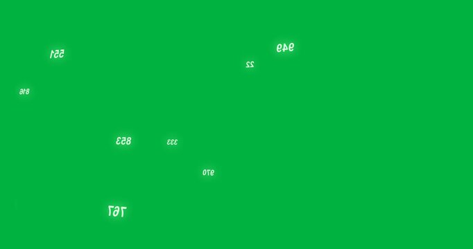 Frame start starting neon green blobs drifting, merging into column, showing glyphs on alpha layer