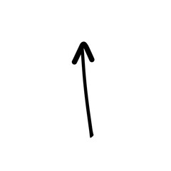 hand drawn black arrow doodle