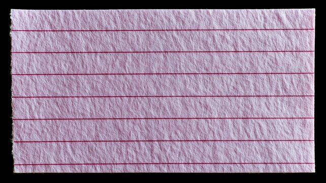 Ein liniertes Blatt Notizbuchpapier in Altrosa, flach liegend, mit scharfen Kanten und gleichm&auml;&szlig;iger Beleuchtung.
