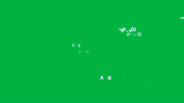 Labeled nodes appearing on transparent canvas shifting left, merging and visualizing network ties