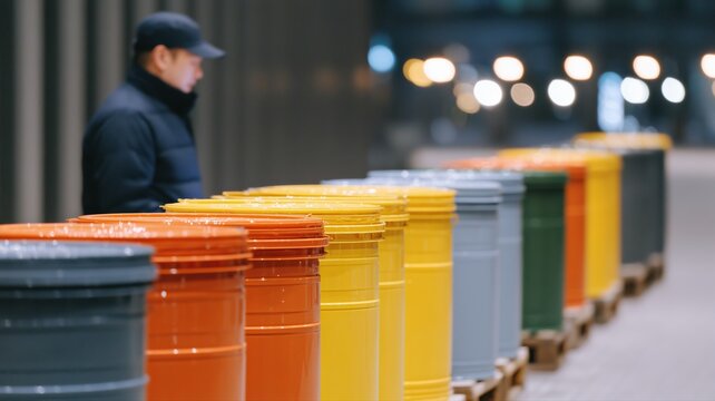 Reinigungsablauf nach Restaurantschluss, wobei der Vorgesetzte die Aufgaben mithilfe eines Tablets &uuml;berpr&uuml;ft.