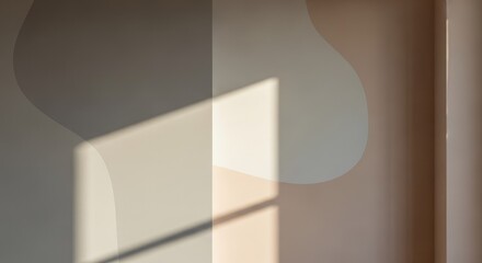 Obraz premium Abstract wall background with light and shadow for modern design projects