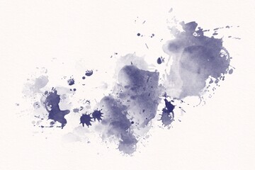 Obraz premium Abstract Navy Blue Watercolor Splatter Abstract Ink Splash Texture On White Paper Background