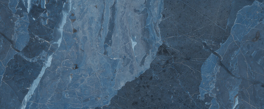 Dark Blue marble texture background, natural breccia marble tiles for ceramic wall and floor, Emperador premium Italian glossy granite slab stone ceramic.