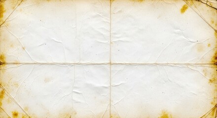 Old Parchment Paper Texture with Creases.
