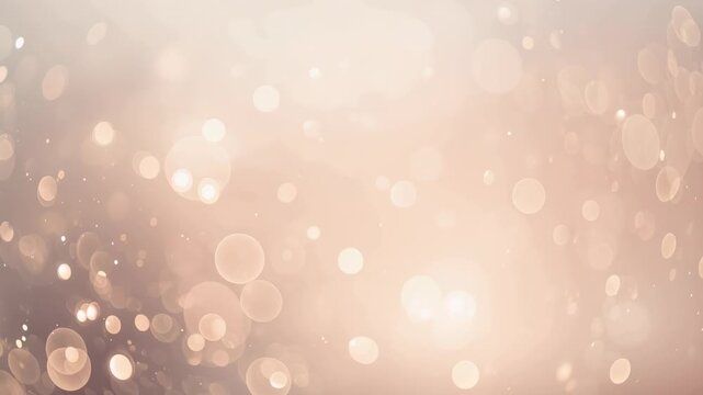 Frames starting soft light discs drifting, growing to central glow in warm gradient with speckles