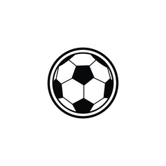 Fototapeta premium Modern soccer ball design in black and white