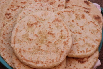 Traditional Moroccan Amazigh Bread Batbout