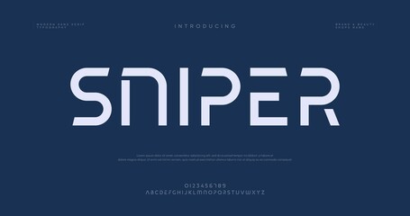 Obraz premium Digital representation of the word sniper displayed on a binary code background