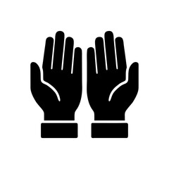 Obraz premium Open Hands Gratitude Icon