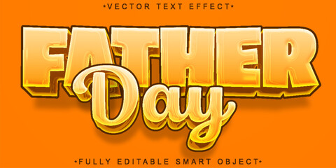 Father Day Celebration Typography Vector Fully Editable Smart Object Text Effect