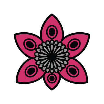 demogorgon from Stranger Things, bold vector illustration with sharp petals and teeth, isolated on white, horror, thriller, sci-creatures, fantasy artwork, and professional digital 