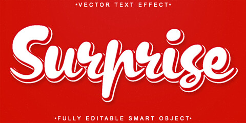  Surprise Gift Celebration Typography Vector Fully Editable Smart Object Text Effect