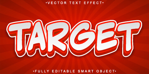  Target Aim Precision Typography Vector Fully Editable Smart Object Text Effect