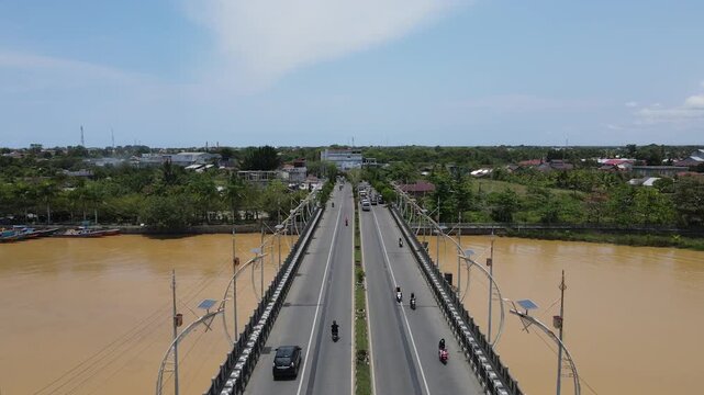 Drone Aerial View of Meulaboh City, Aceh, Indonesia
