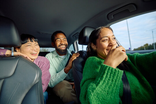 Friends enjoy the ride