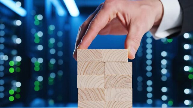 AI Futuristic Interface Layered Tech Background Stock Video