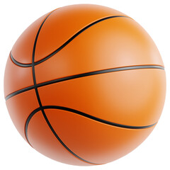 Three-Dimensional Basketball Icon for Sports Icon © Eklip