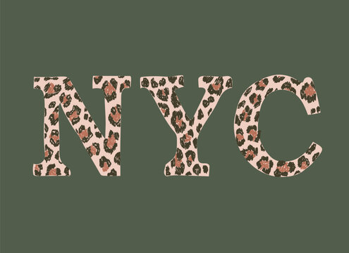 Hand drawn NTC Typography Graphic. NYC logo. Skyline Manhattan.Craquelure for t shirt and sports wear. Fashion stylish retro design. Label USA. Vintage print apparel, card, poster. illustration